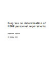 Progress on determination of NZDF personnel requirements front page 200x300