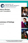 def review youth consultations summary of findings